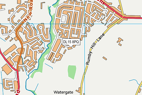 DL15 8PQ map - OS VectorMap District (Ordnance Survey)
