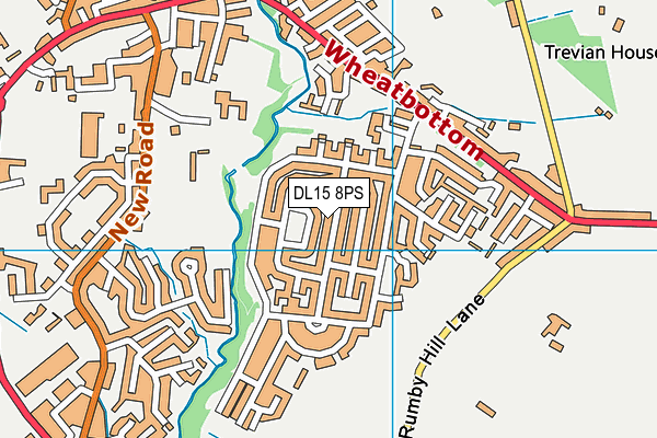 DL15 8PS map - OS VectorMap District (Ordnance Survey)