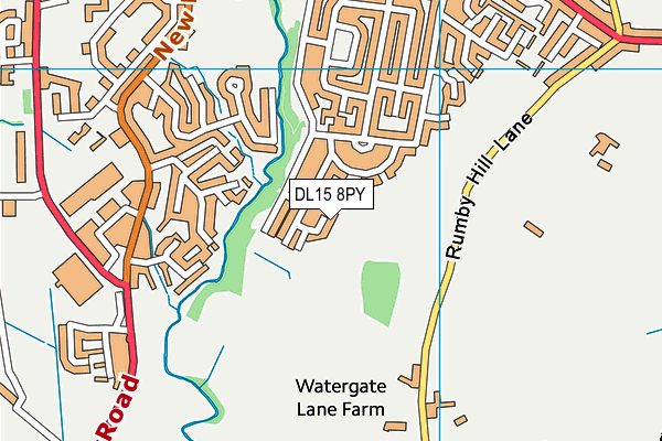 DL15 8PY map - OS VectorMap District (Ordnance Survey)