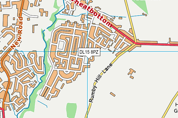 DL15 8PZ map - OS VectorMap District (Ordnance Survey)