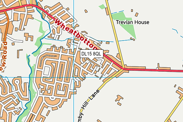 DL15 8QL map - OS VectorMap District (Ordnance Survey)
