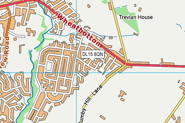 DL15 8QN map - OS VectorMap District (Ordnance Survey)
