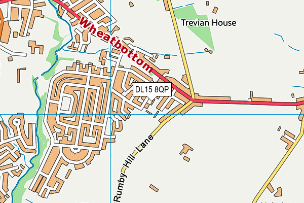 DL15 8QP map - OS VectorMap District (Ordnance Survey)