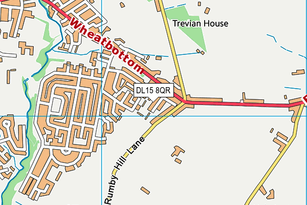 DL15 8QR map - OS VectorMap District (Ordnance Survey)