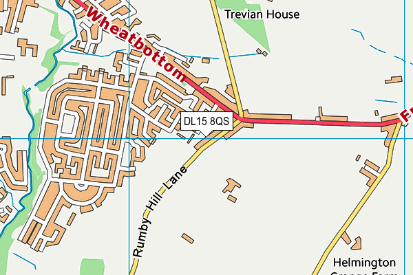 DL15 8QS map - OS VectorMap District (Ordnance Survey)