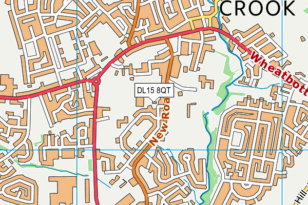 DL15 8QT map - OS VectorMap District (Ordnance Survey)