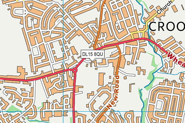 DL15 8QU map - OS VectorMap District (Ordnance Survey)