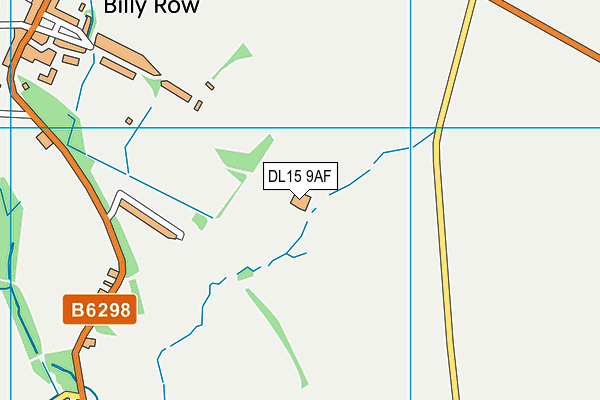 DL15 9AF map - OS VectorMap District (Ordnance Survey)