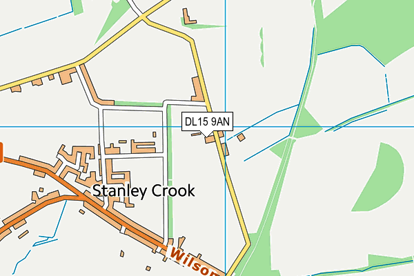 DL15 9AN map - OS VectorMap District (Ordnance Survey)