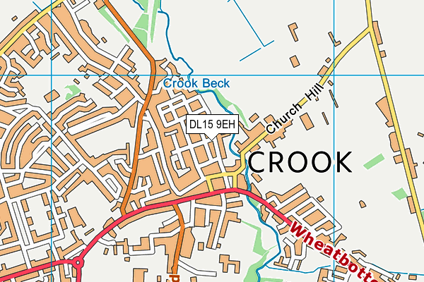 DL15 9EH map - OS VectorMap District (Ordnance Survey)