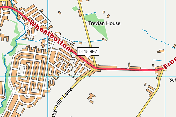 DL15 9EZ map - OS VectorMap District (Ordnance Survey)