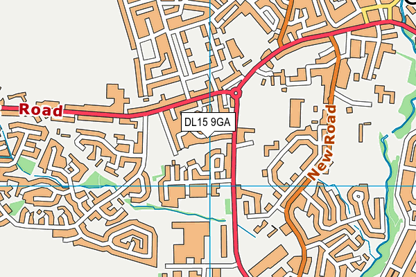 DL15 9GA map - OS VectorMap District (Ordnance Survey)