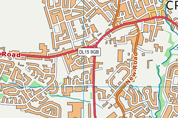 DL15 9GB map - OS VectorMap District (Ordnance Survey)