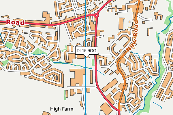 DL15 9GG map - OS VectorMap District (Ordnance Survey)