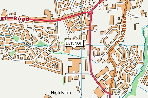 DL15 9GH map - OS VectorMap District (Ordnance Survey)