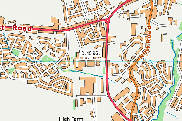 DL15 9GJ map - OS VectorMap District (Ordnance Survey)