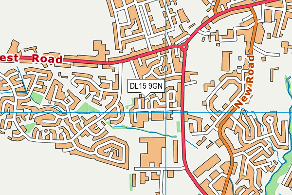 DL15 9GN map - OS VectorMap District (Ordnance Survey)