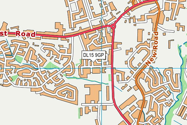 DL15 9GP map - OS VectorMap District (Ordnance Survey)