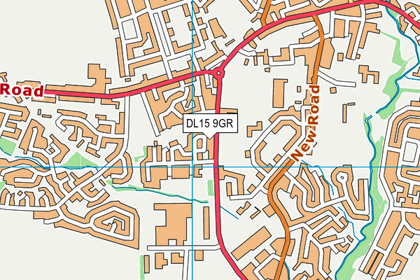 DL15 9GR map - OS VectorMap District (Ordnance Survey)