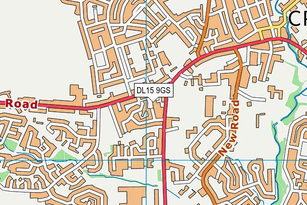 DL15 9GS map - OS VectorMap District (Ordnance Survey)