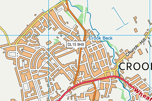 DL15 9HX map - OS VectorMap District (Ordnance Survey)