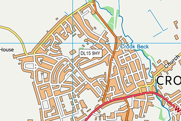 DL15 9HY map - OS VectorMap District (Ordnance Survey)