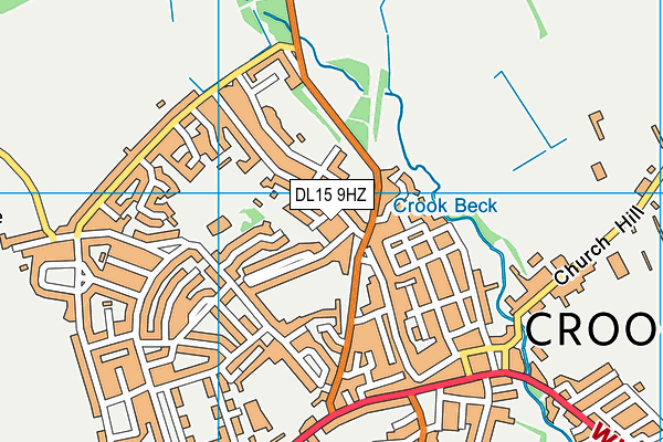 DL15 9HZ map - OS VectorMap District (Ordnance Survey)