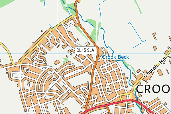 DL15 9JA map - OS VectorMap District (Ordnance Survey)