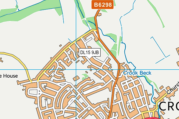 DL15 9JB map - OS VectorMap District (Ordnance Survey)