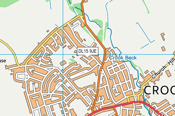 DL15 9JE map - OS VectorMap District (Ordnance Survey)