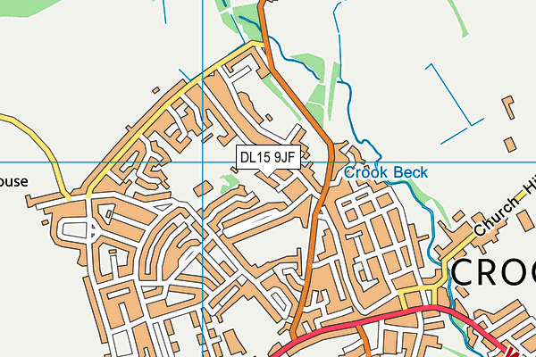 DL15 9JF map - OS VectorMap District (Ordnance Survey)