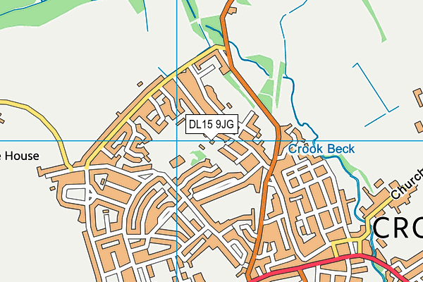 DL15 9JG map - OS VectorMap District (Ordnance Survey)