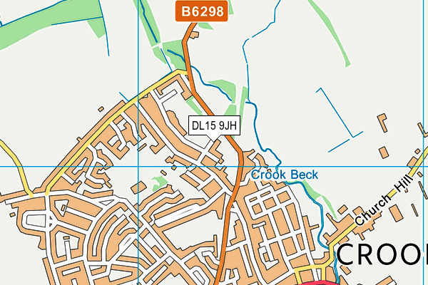 DL15 9JH map - OS VectorMap District (Ordnance Survey)