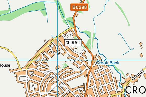 DL15 9JJ map - OS VectorMap District (Ordnance Survey)