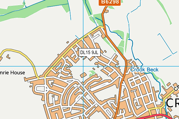 DL15 9JL map - OS VectorMap District (Ordnance Survey)