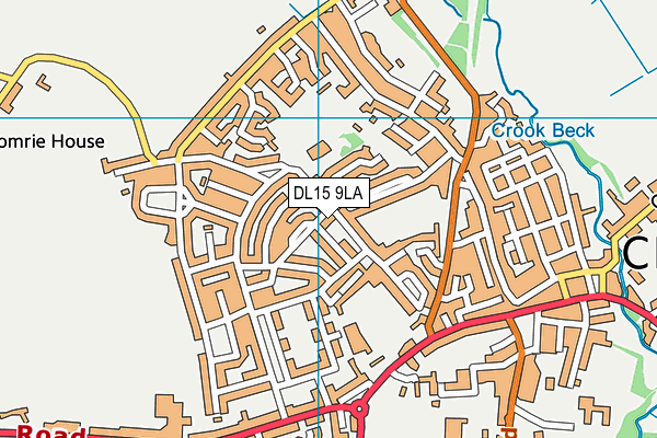 DL15 9LA map - OS VectorMap District (Ordnance Survey)