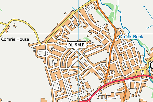 DL15 9LB map - OS VectorMap District (Ordnance Survey)