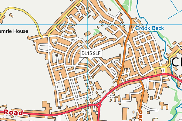 DL15 9LF map - OS VectorMap District (Ordnance Survey)