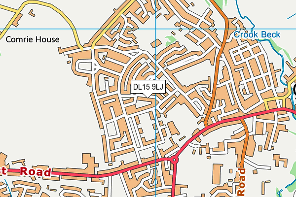 DL15 9LJ map - OS VectorMap District (Ordnance Survey)