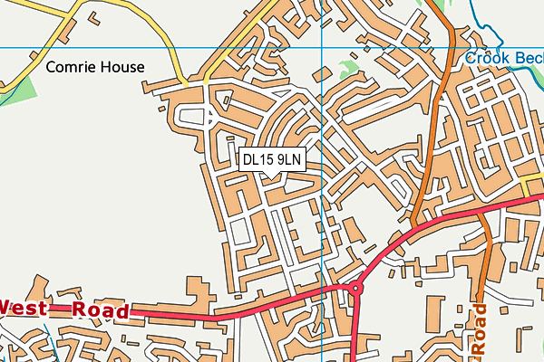 DL15 9LN map - OS VectorMap District (Ordnance Survey)