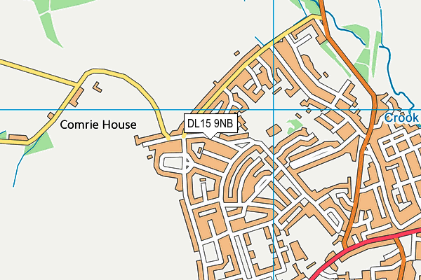 DL15 9NB map - OS VectorMap District (Ordnance Survey)