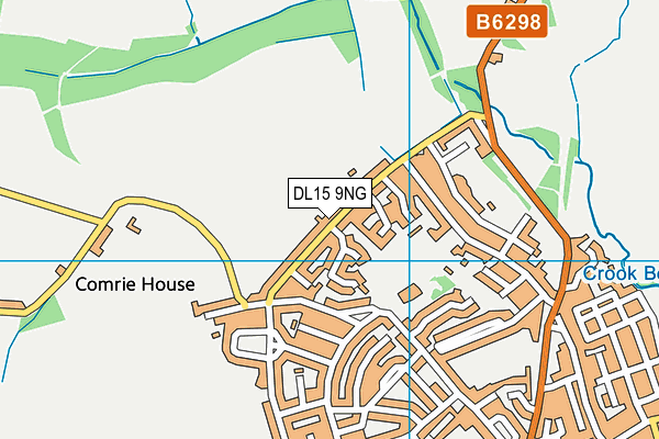 DL15 9NG map - OS VectorMap District (Ordnance Survey)