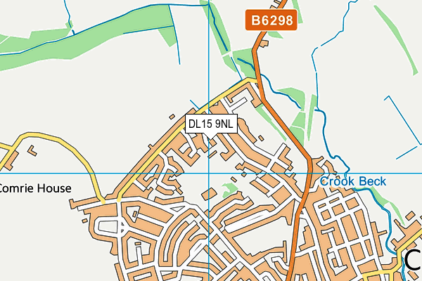 DL15 9NL map - OS VectorMap District (Ordnance Survey)