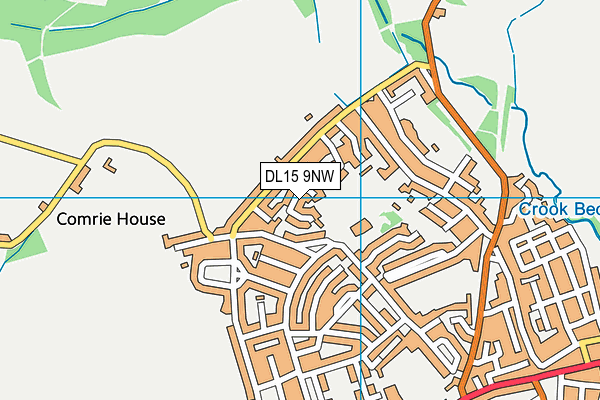 DL15 9NW map - OS VectorMap District (Ordnance Survey)