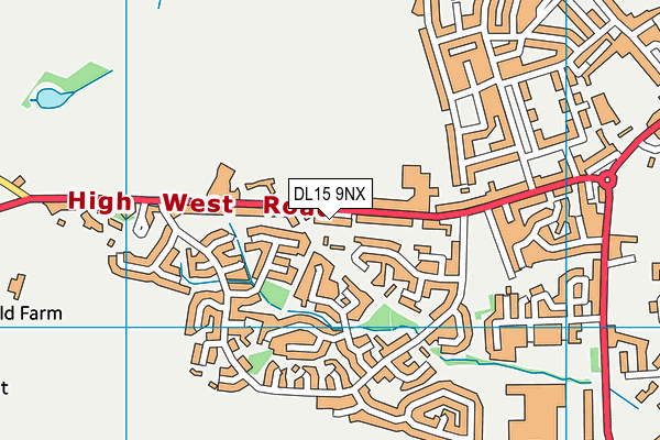 DL15 9NX map - OS VectorMap District (Ordnance Survey)