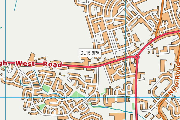 DL15 9PA map - OS VectorMap District (Ordnance Survey)