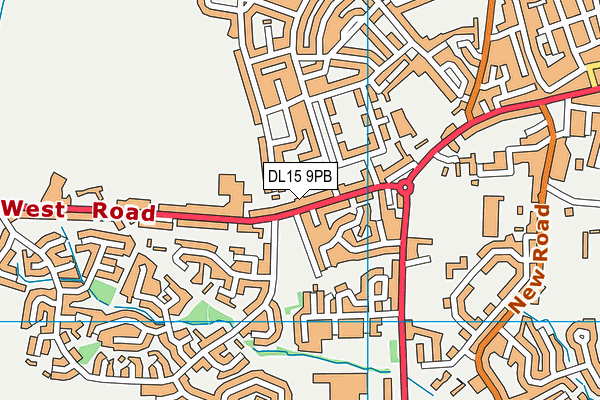 DL15 9PB map - OS VectorMap District (Ordnance Survey)