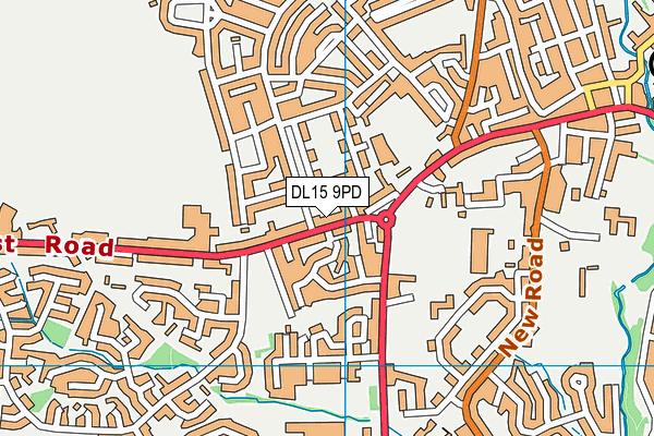 DL15 9PD map - OS VectorMap District (Ordnance Survey)