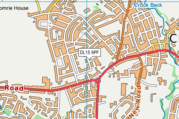 DL15 9PF map - OS VectorMap District (Ordnance Survey)