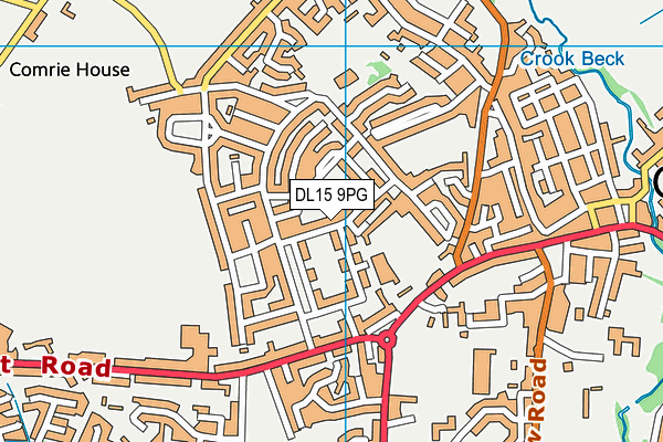DL15 9PG map - OS VectorMap District (Ordnance Survey)